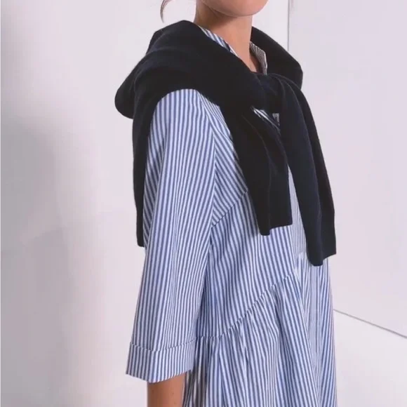 Tuckernuck Blue Stripe Royal Shirt Dress! Size XL Retail $148